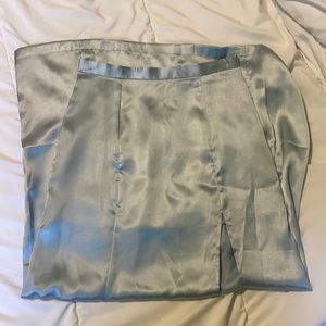 Long satin skirt from AE
